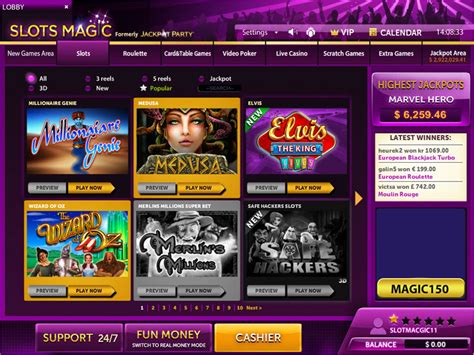 slots magic casino login